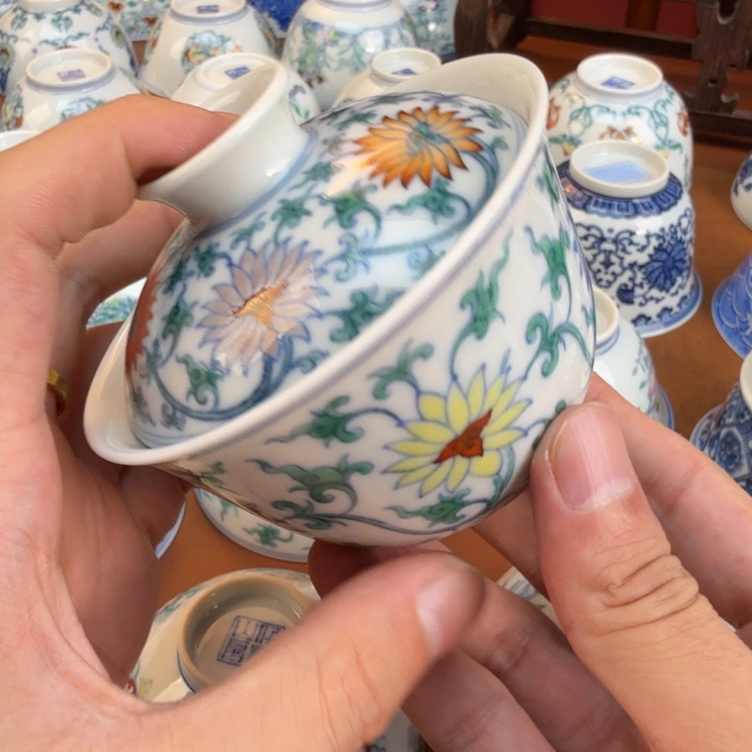 神***吧摆件景德镇瓷器手工手绘