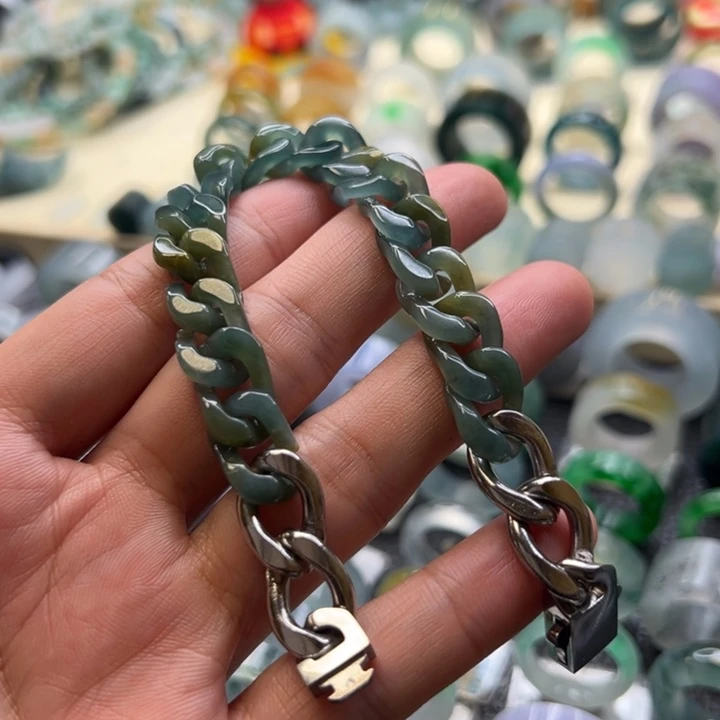 翡翠未镶嵌手链手链