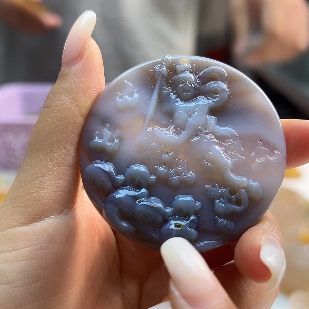 玛瑙/玉髓未镶嵌吊坠(不含链)