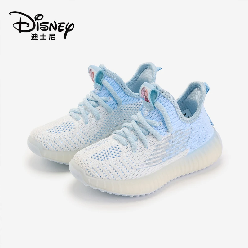 Disney/迪士尼女童运动鞋2025夏季椰子款透气户外儿童单网飞织鞋