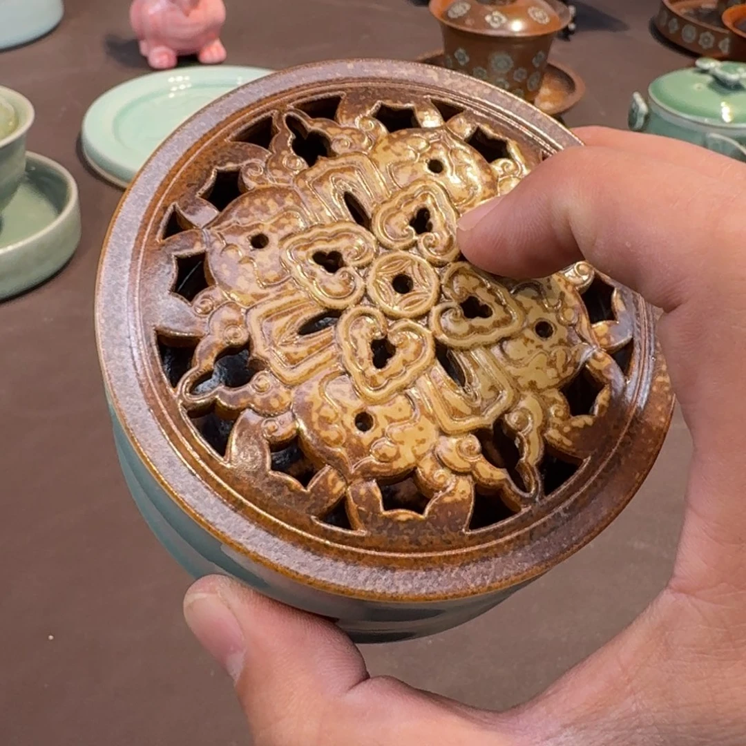 杯沐*龙泉青瓷茶具微瑕