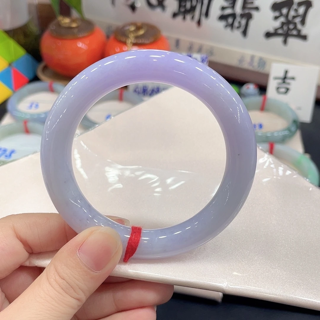 翡翠未镶嵌手镯天然缅甸A货翡翠手镯26