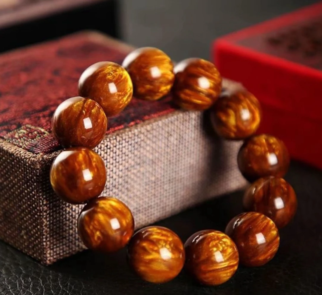 黑金金丝楠手串 无礼盒035