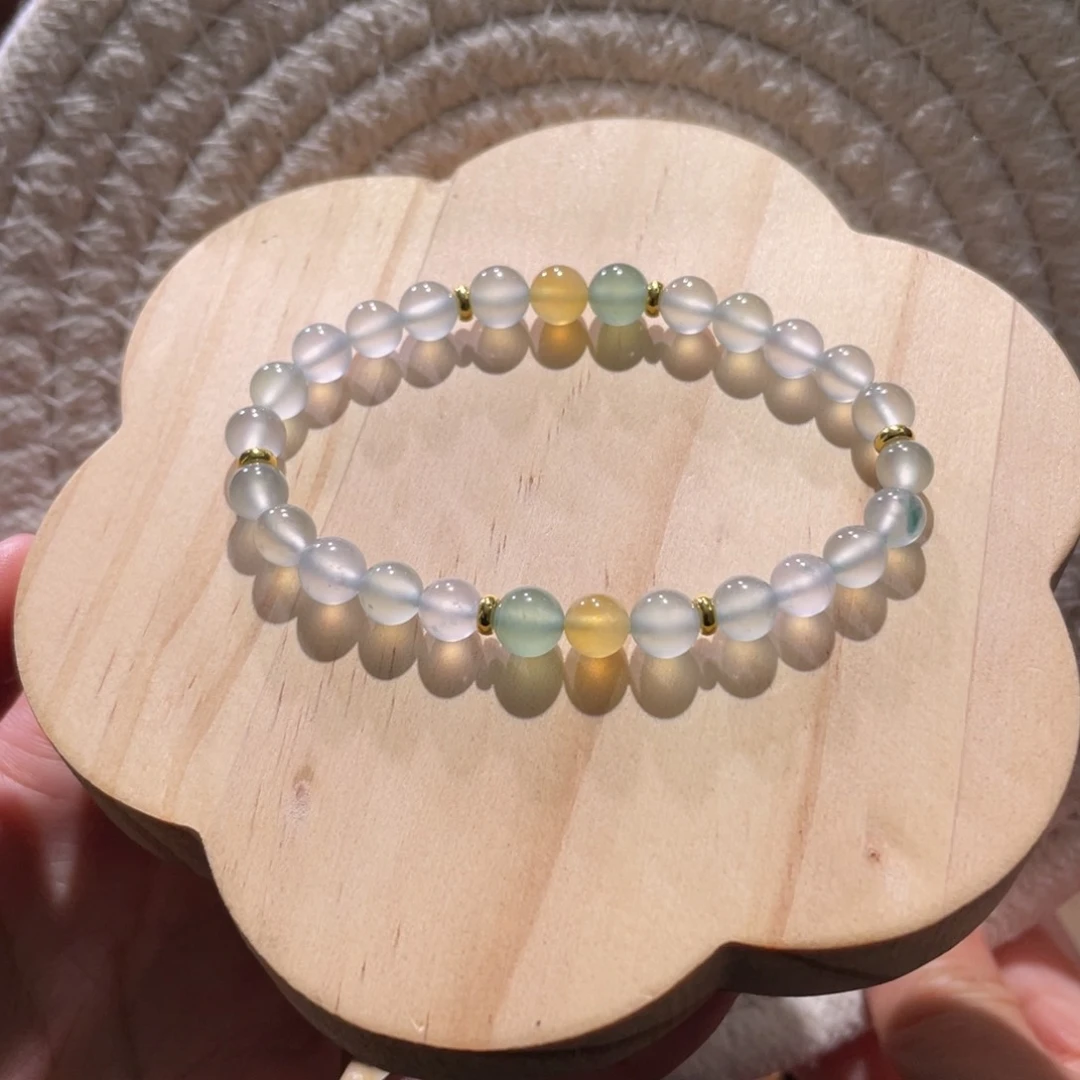 翡翠散珠天然缅a翡翠冰波串