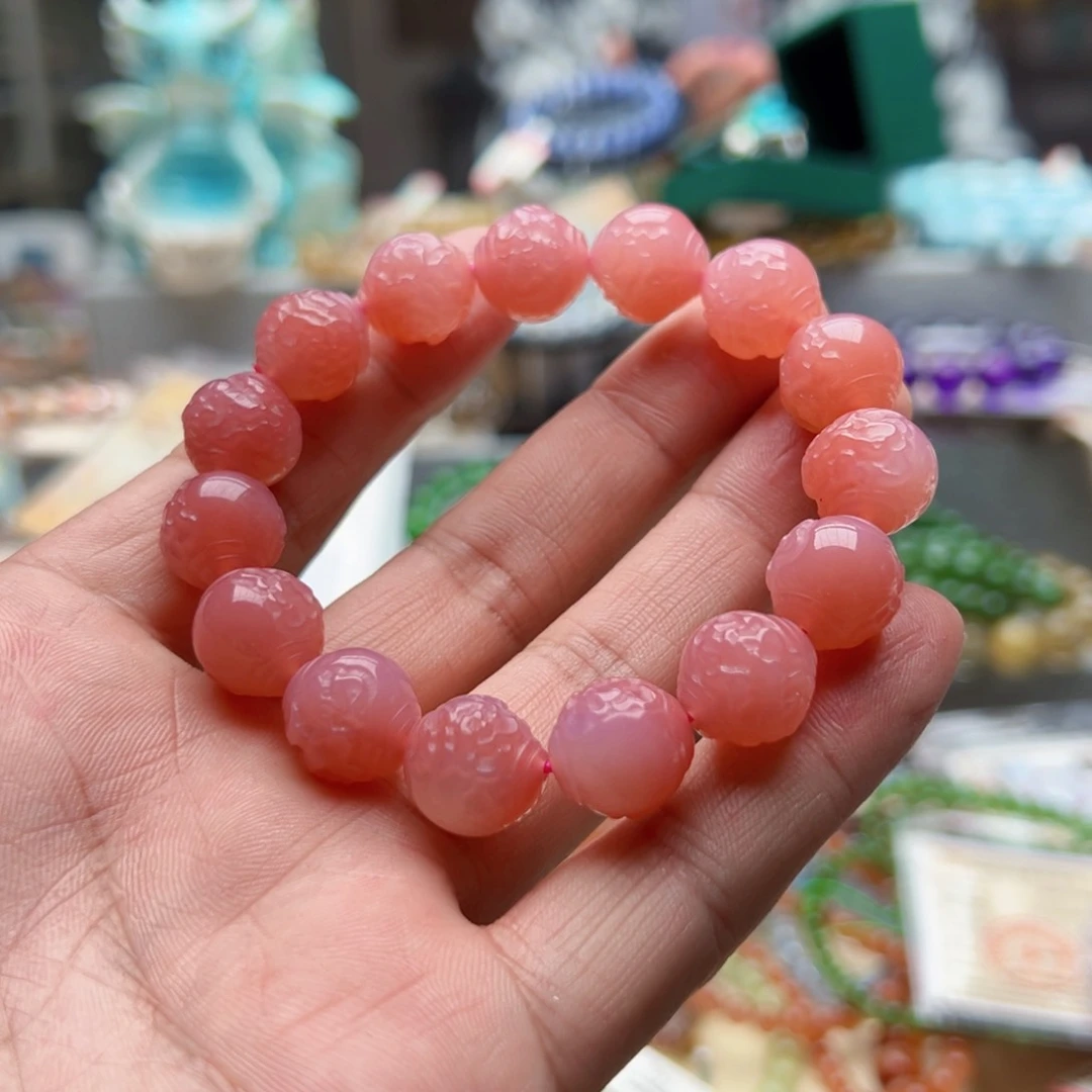 未镶嵌手链水晶盐源牡丹