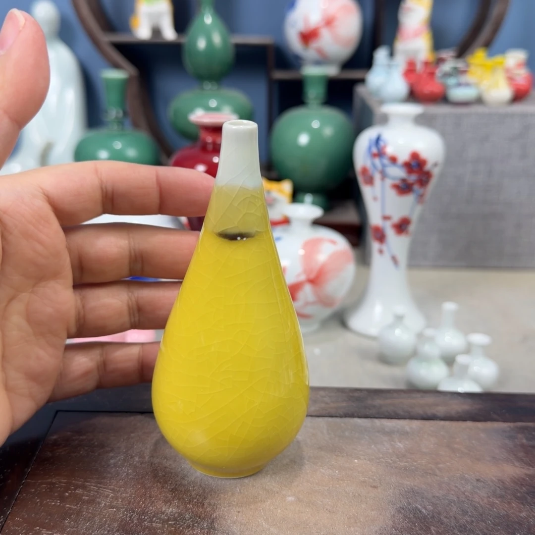 陶瓷手工小花器摆件