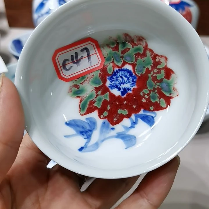 蚂***快杯张学鸿老师青花釉里红微瑕