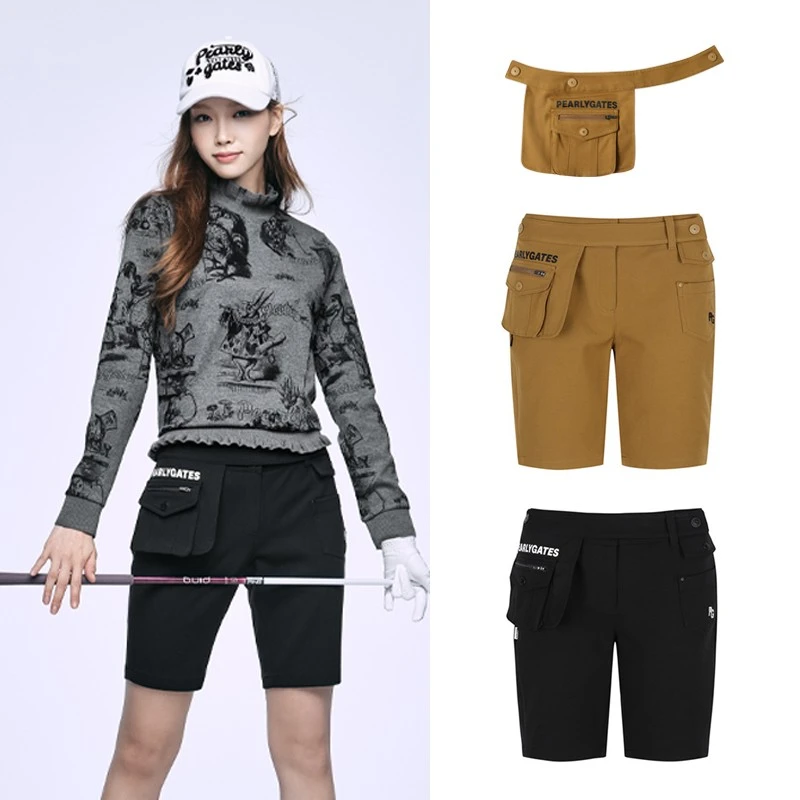 韩版高尔夫服装春季新品户外休闲女式网球羽毛球吸湿运动马裤装