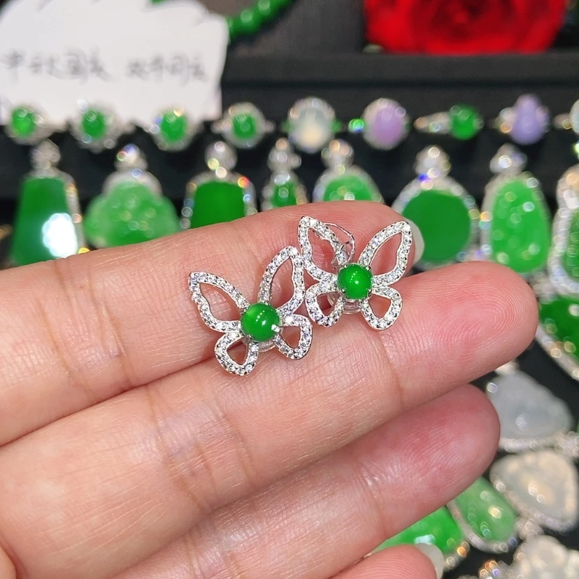【闪购商品】未镶嵌翡翠耳饰天然翡翠