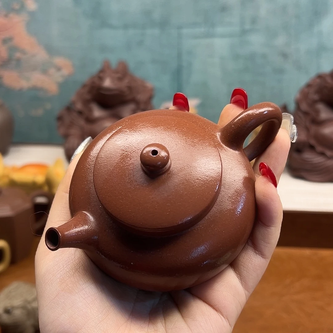 茶壶紫砂紫砂雕宠小器高品