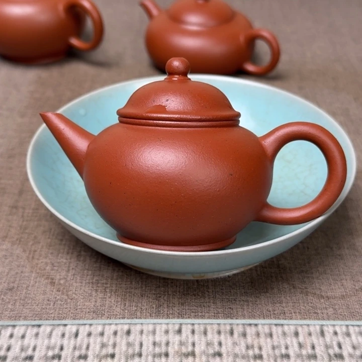 紫砂茶壶小煤窑朱泥120cc