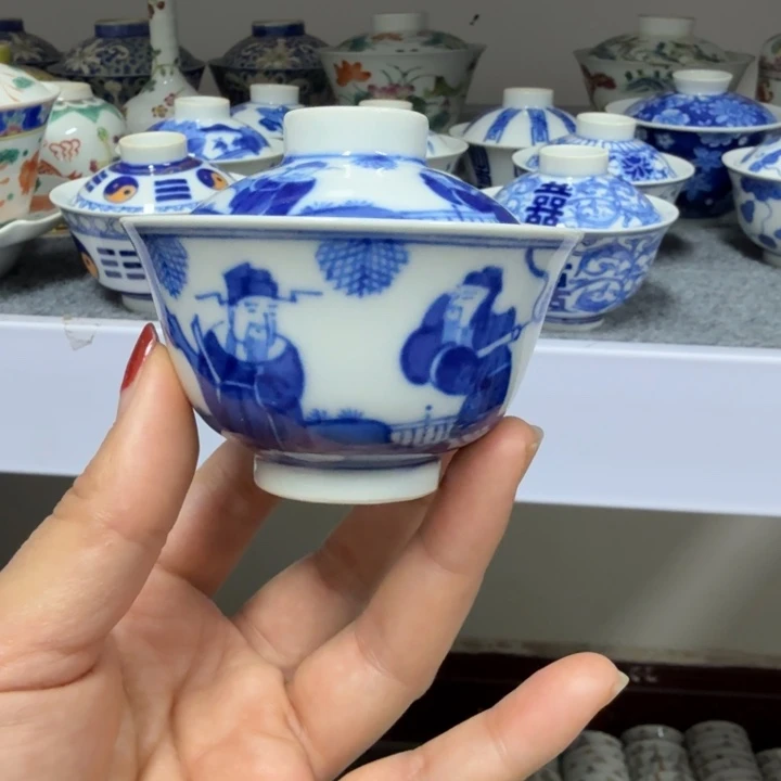 景德镇陶瓷杯子盖碗