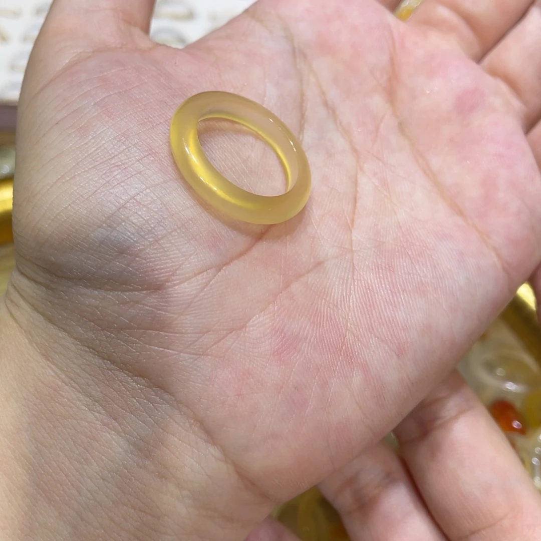 玛瑙/玉髓未镶嵌戒指58号港19