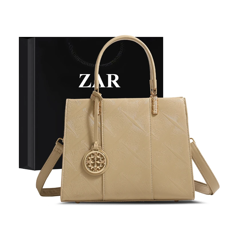 ZAR&RUILR/查瑞娜轻奢精致妈妈手提包包女士大容量时尚百搭斜挎包