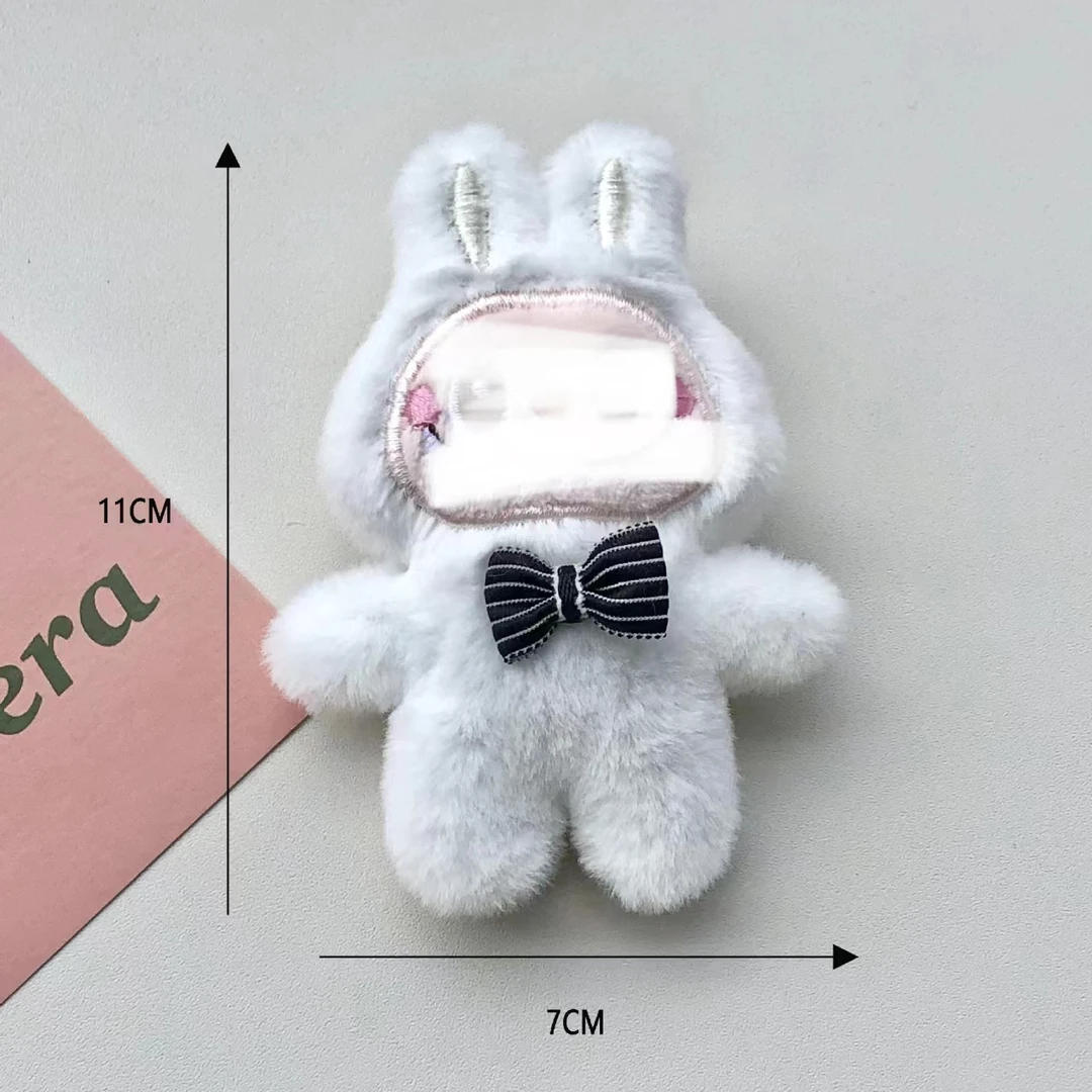 蛇年蝴蝶结泡泡玛特公仔可爱玩偶钥匙扣挂件坐坐派对毛绒挂饰