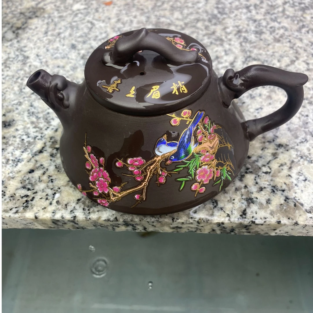 深井老紫泥石瓢风云变幻喜上眉梢凤鸣壶