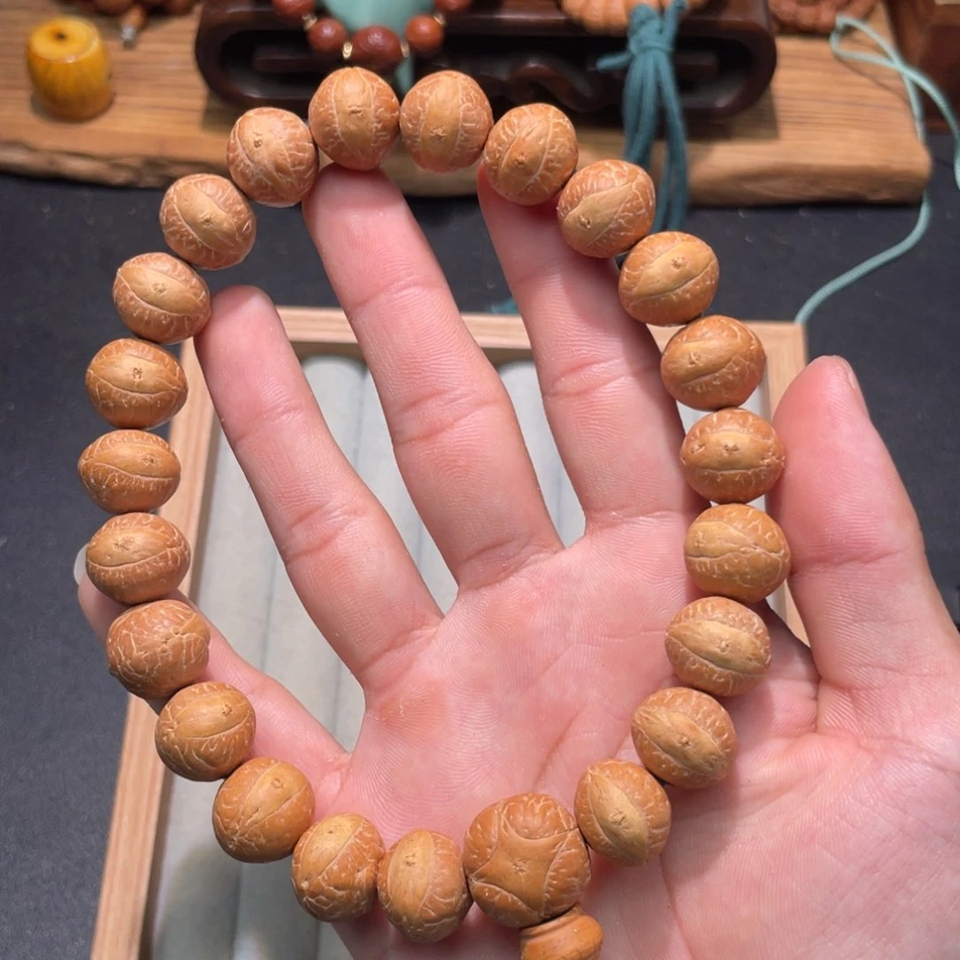 清***彡凤眼菩提手串07磐石系列24年树王飞碟