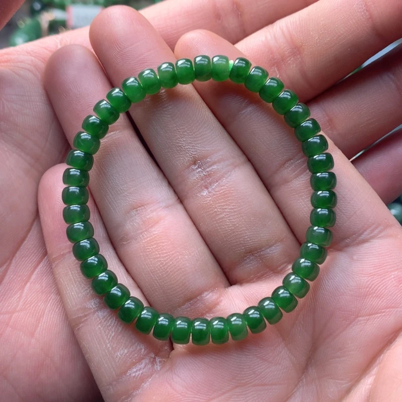 【闪购商品】和田玉（碧玉）手链未镶嵌二***西