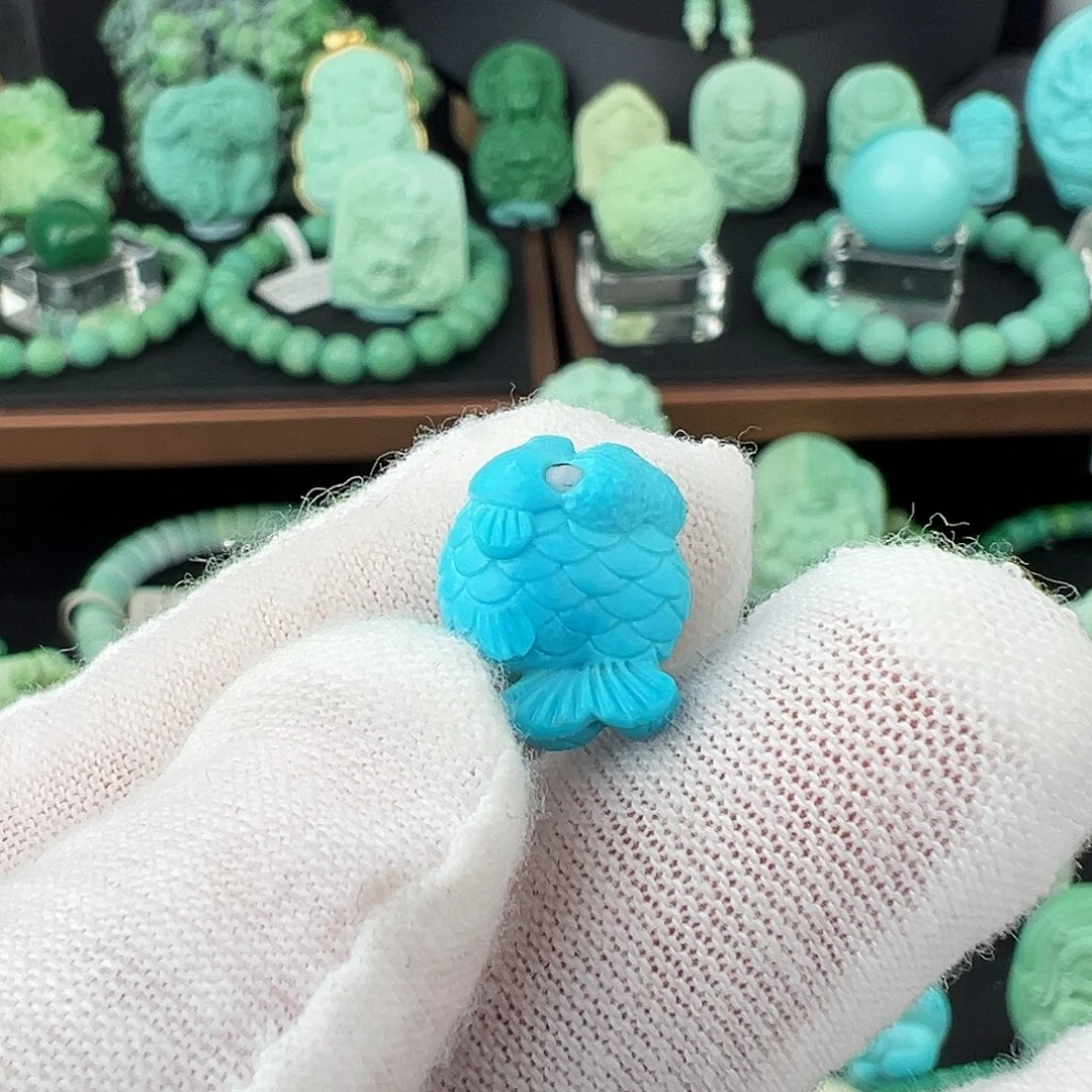 绿松石未镶嵌绿松石主播我万丽