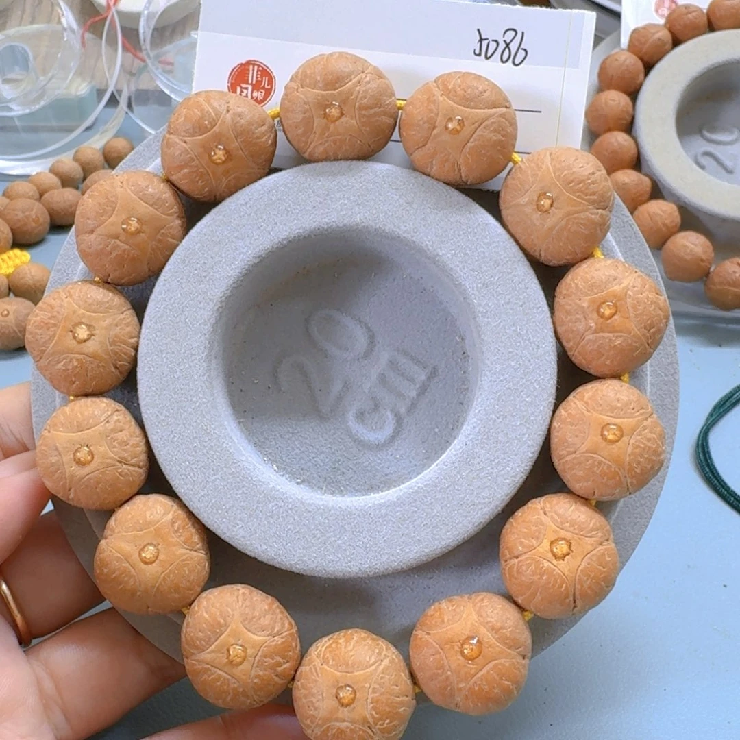 手串凤眼菩提18mm麒麟85@5086