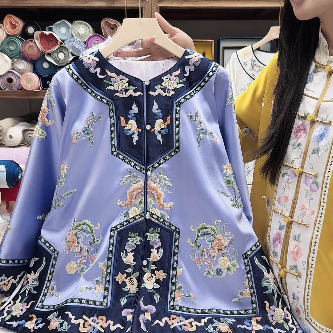 苏绣太太服11.胸围116