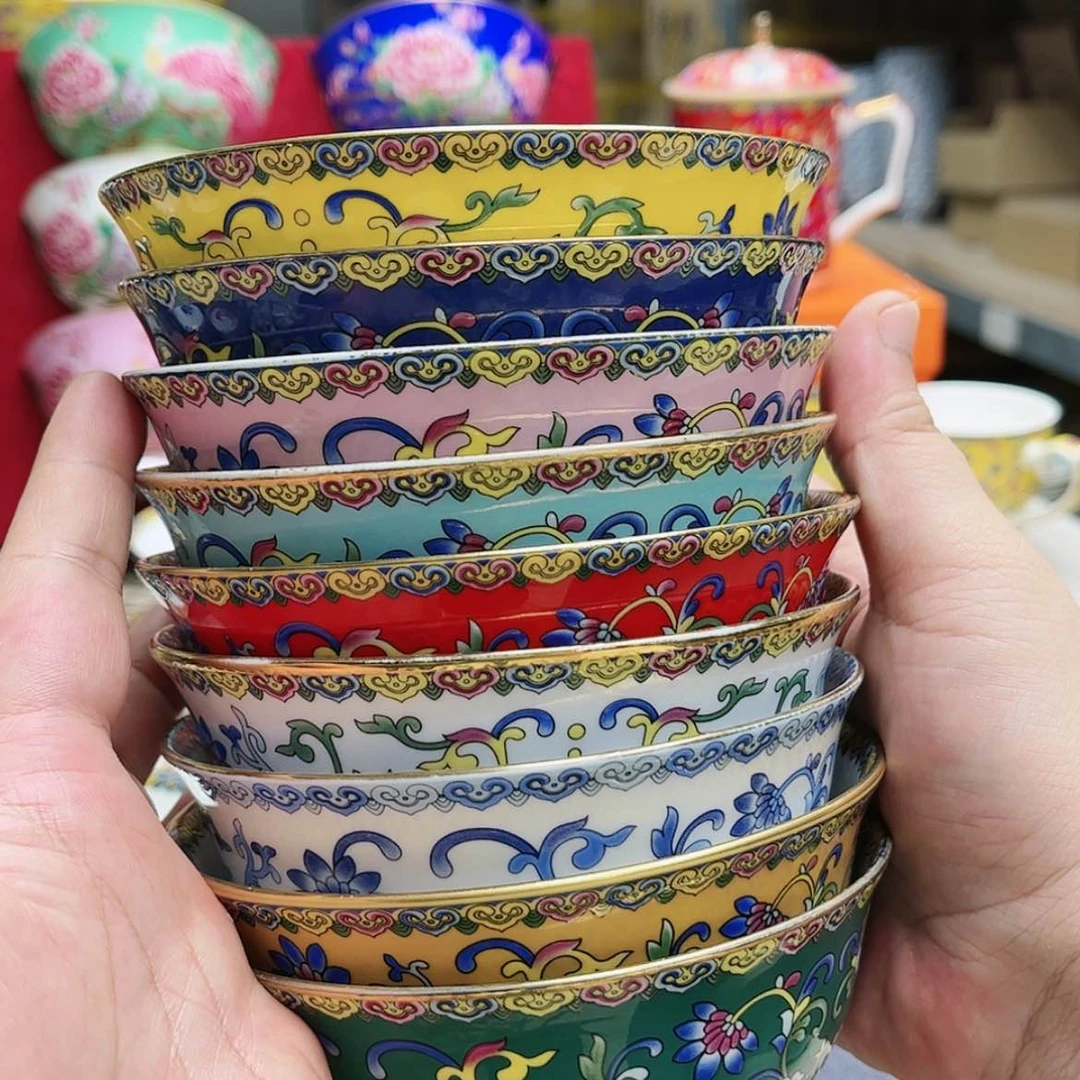 【闪购商品】珐琅4.5英寸10混多1黄。。。。