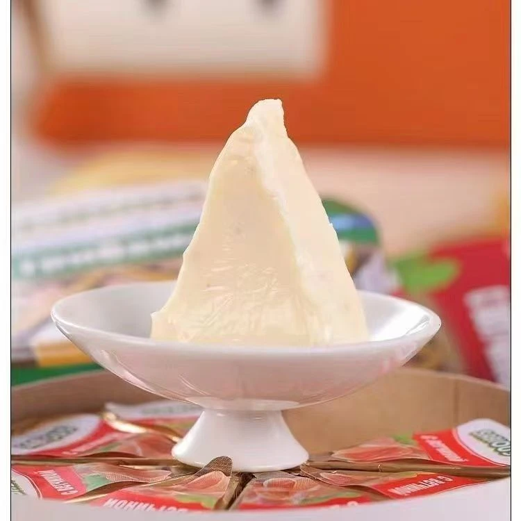 俄罗斯进口涂抹三角奶酪块干酪烘焙专用即食盒装咸味