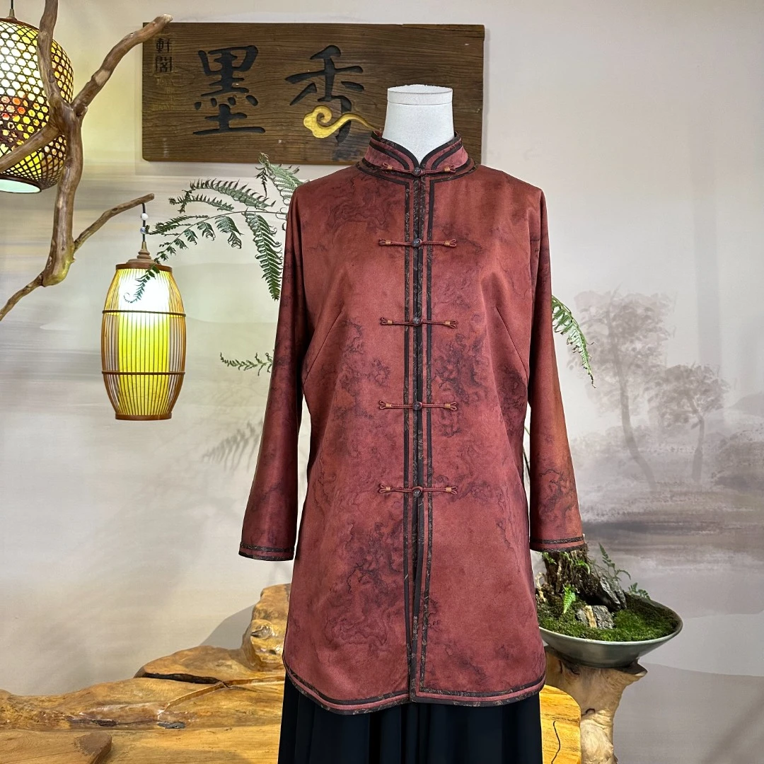 XuanGeMoXiang/轩阁墨香 【羲和】外套 MX88371 55姆米香云纱上衣