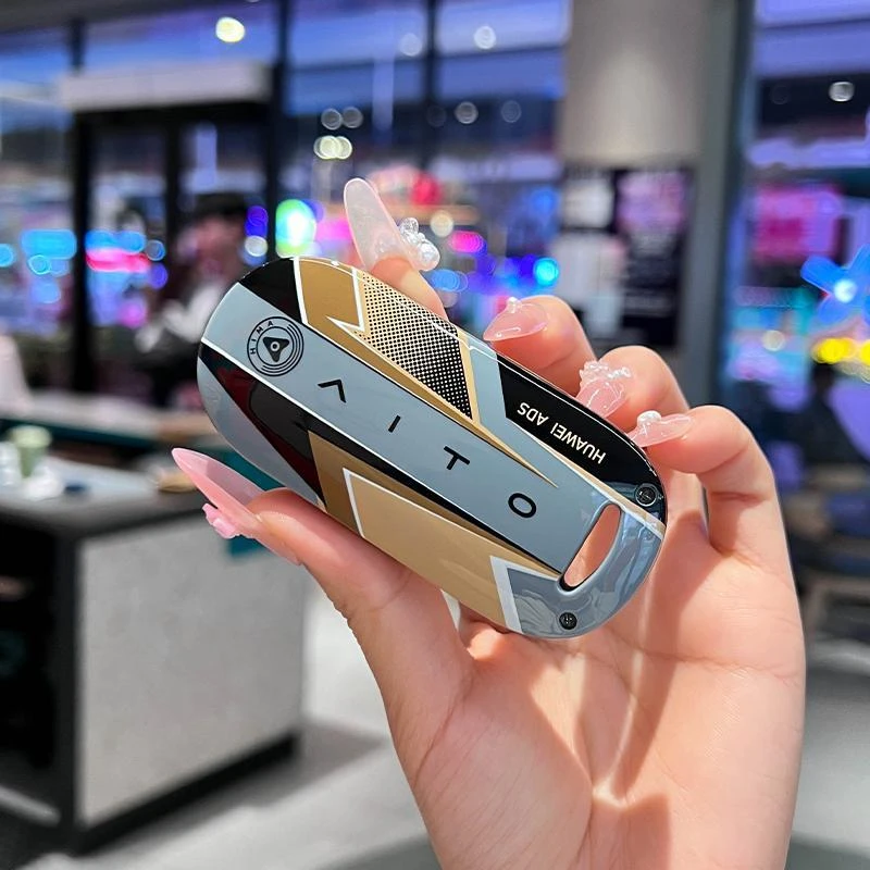 适用问界新M7钥匙套m9保护壳M5扣ultra专用华为汽车卡片男女24款