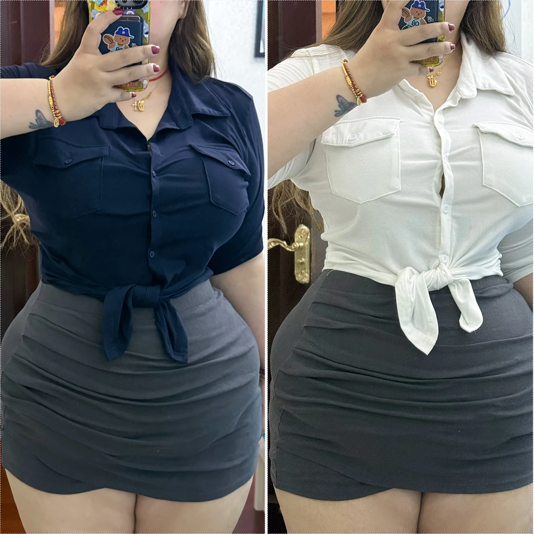 180的陈橙橙【秘书长2.0】美式辣妹百搭中袖纽扣开衫上衣女外套