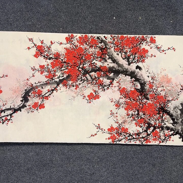 国画鹊**舍红梅15555555555555