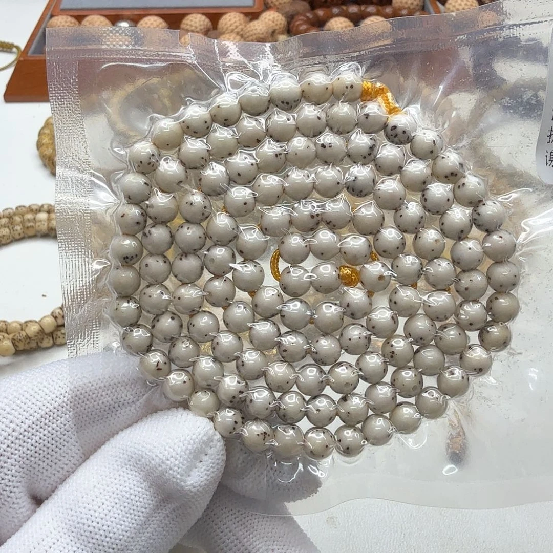 星月菩提手串7梵天糯冰大眼睛通体6左右108一物一图
