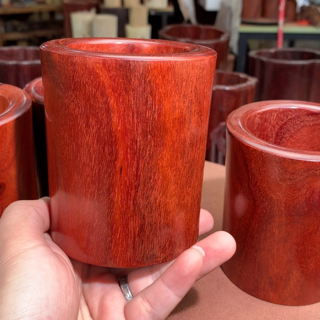 危***圈木笔筒工艺大漏价