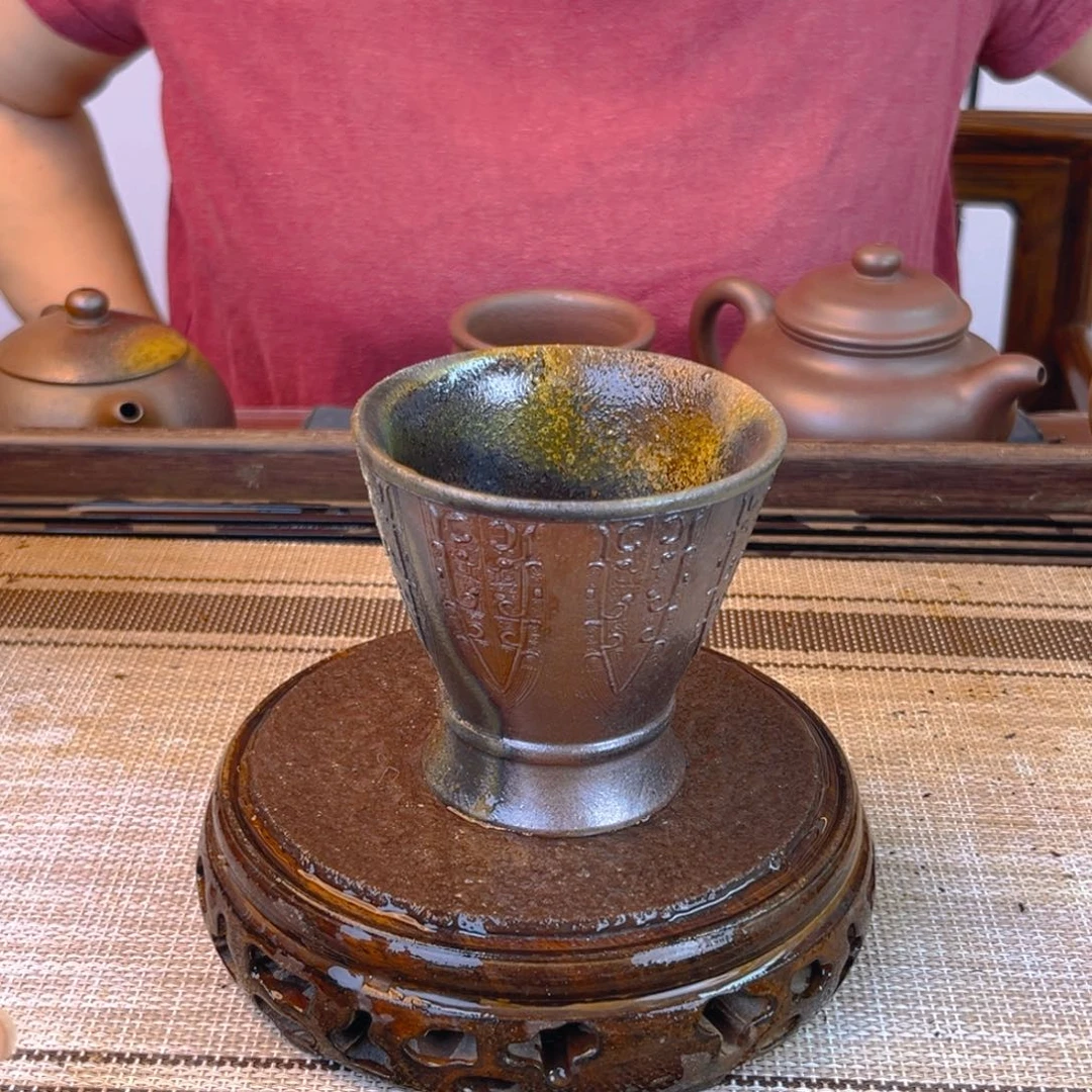 茶壶紫砂底槽清柴烧150cc