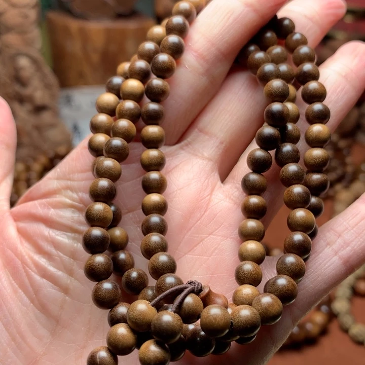 檀香木手串/手链老山檀06横纹奶香