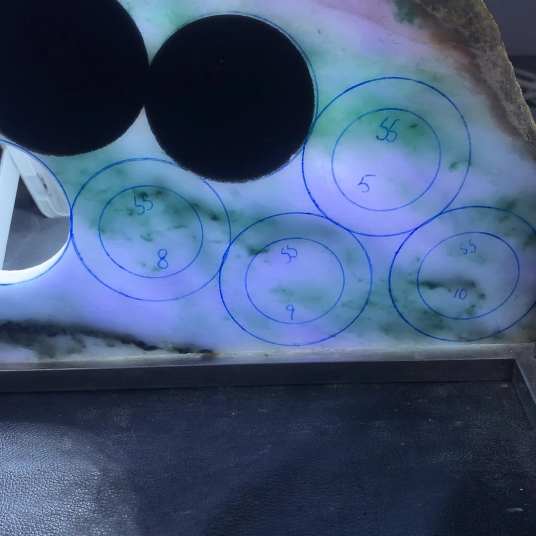 定制翡翠手镯未镶嵌道***饶