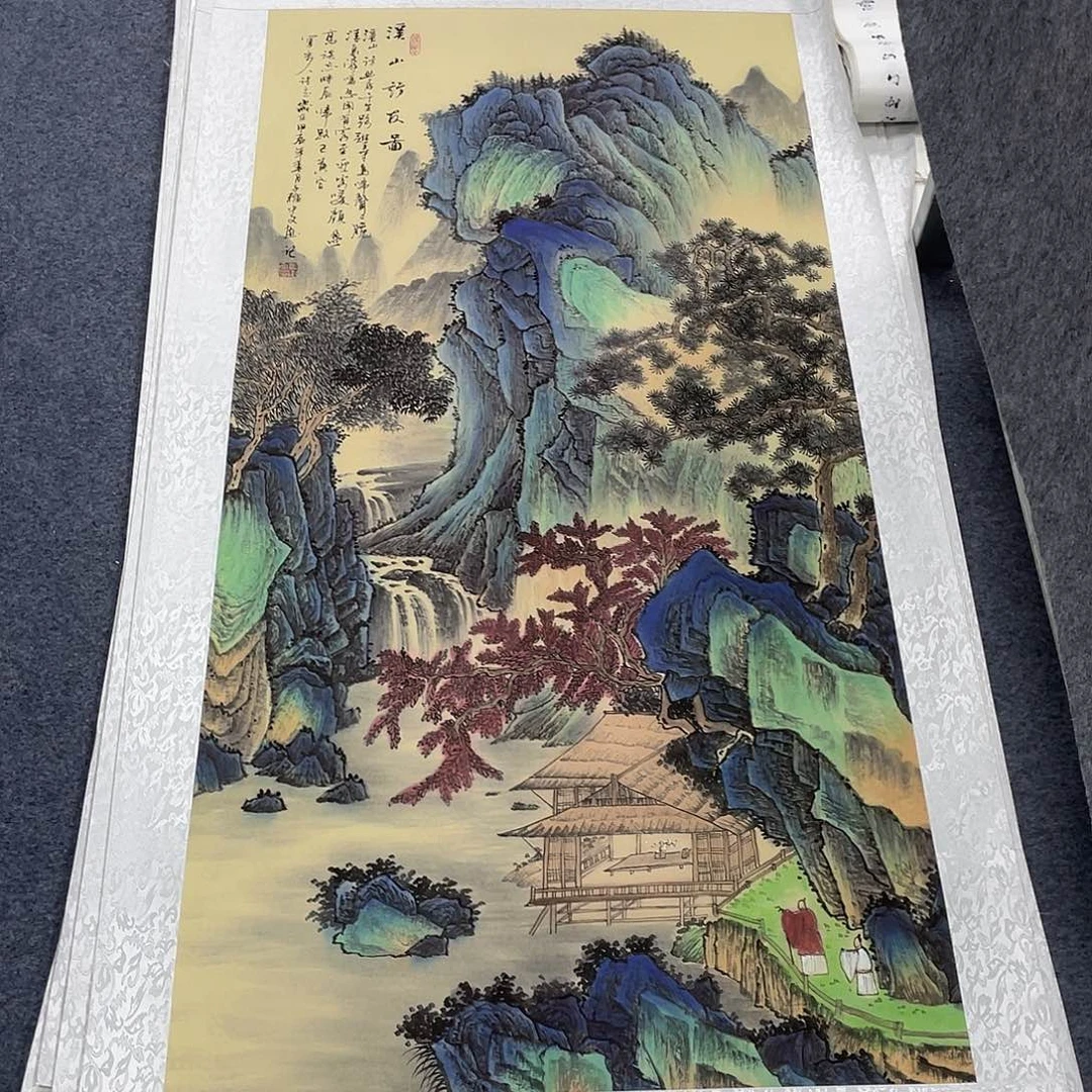 国画作品小姐姐放漏…