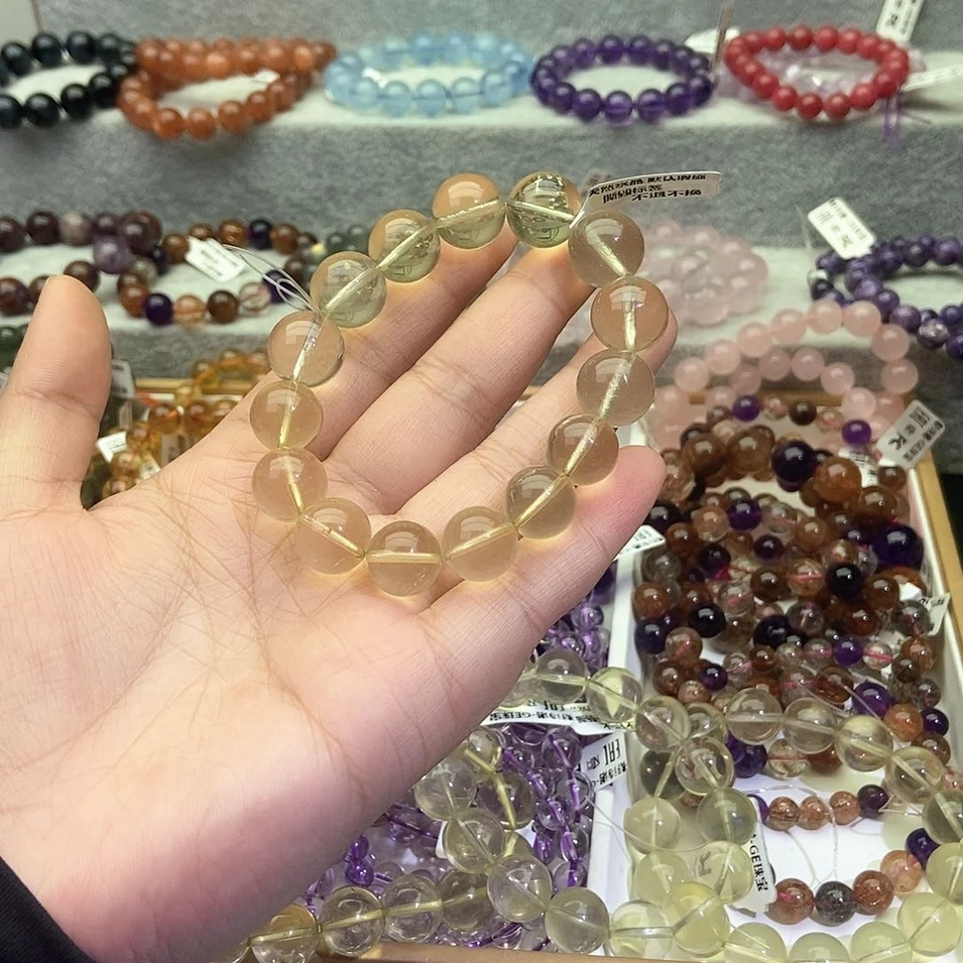 水晶手链未镶嵌K**伊黄水晶13