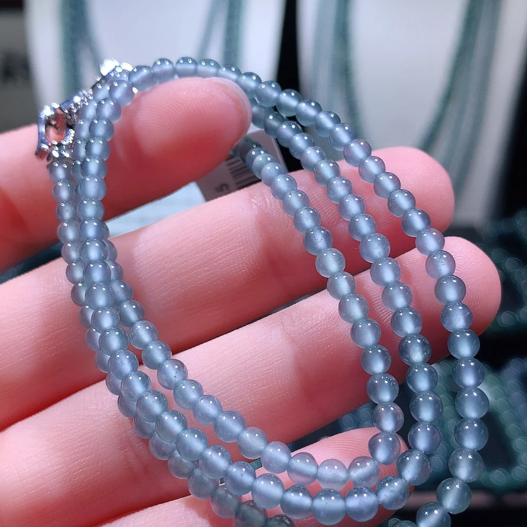 未镶嵌手链翡翠天然a货翡翠项链3.5