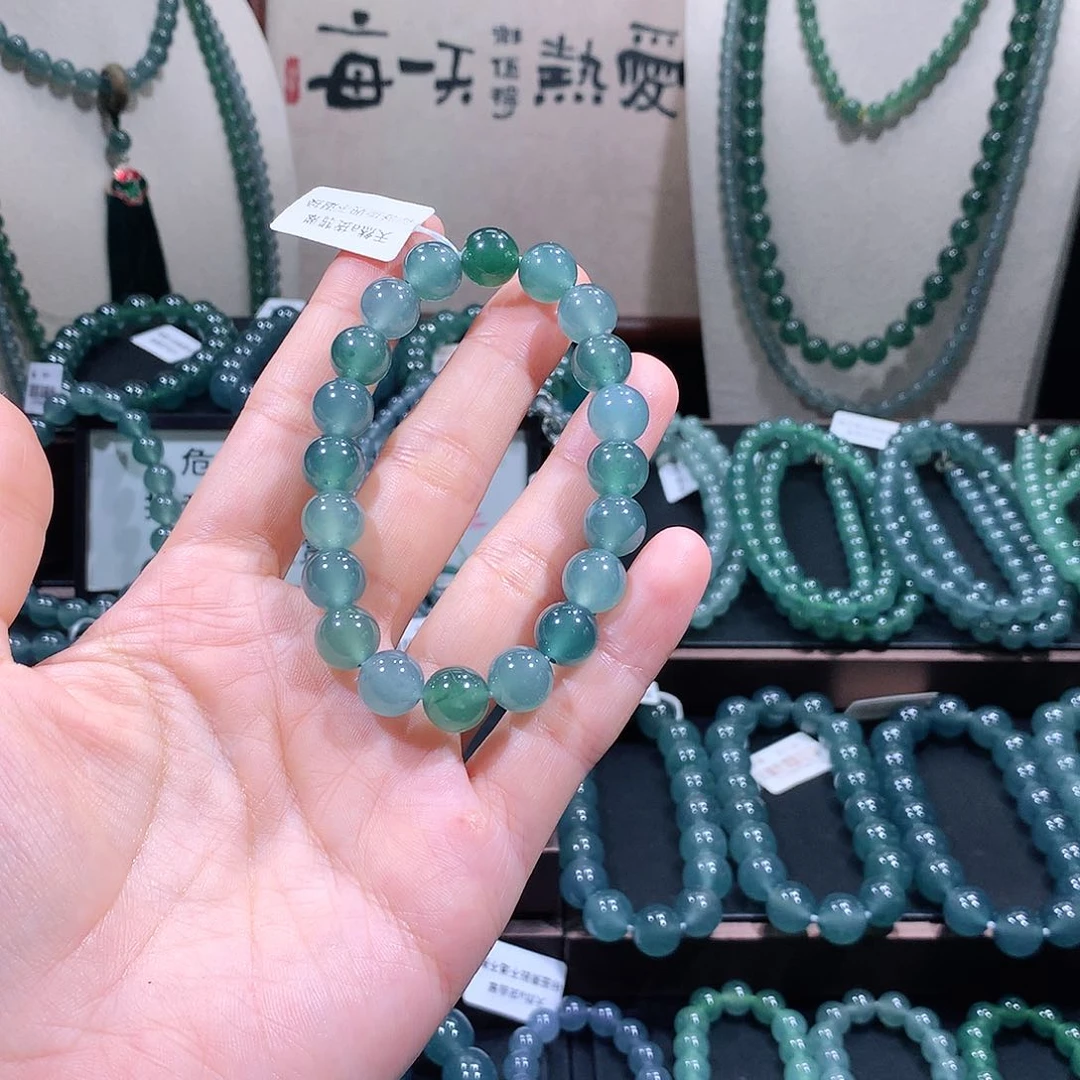 未镶嵌手链翡翠「****」天然a货翡翠手串