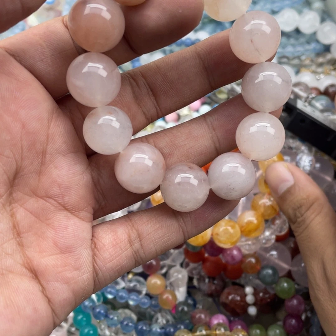 银S925镶嵌手链烟晶