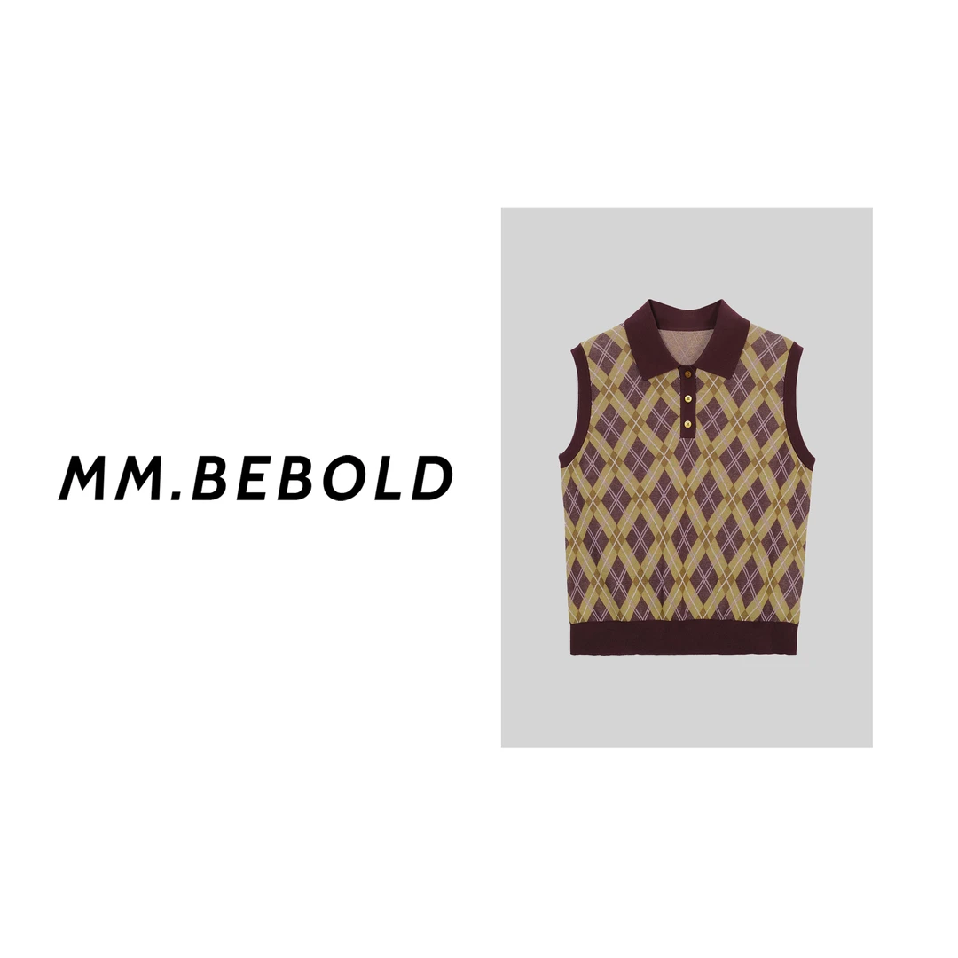 【妙姐精选】布朗妮 百搭显瘦针织马甲LJL25229