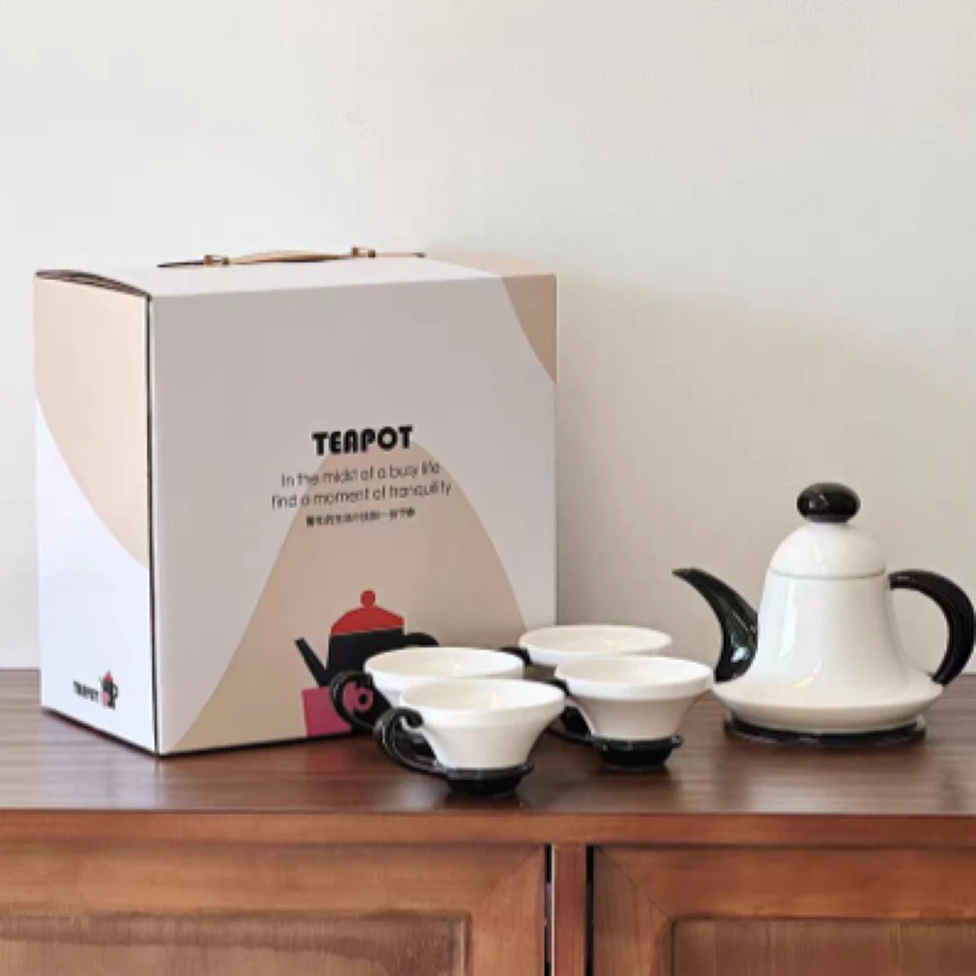 奶油风高颜值陶瓷茶壶茶具套装家用精致下午茶法式中古风轻奢高档