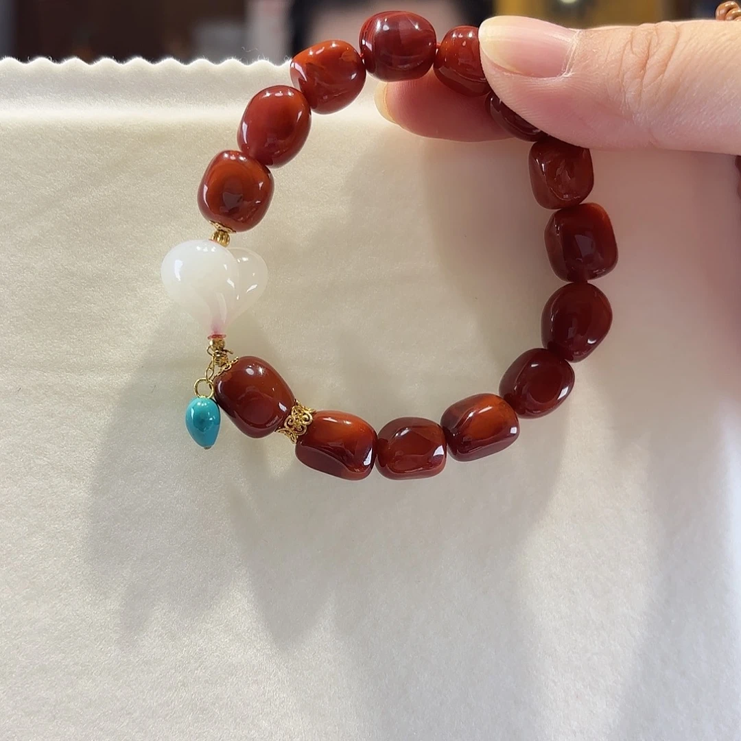 南红玛瑙未镶嵌颈饰