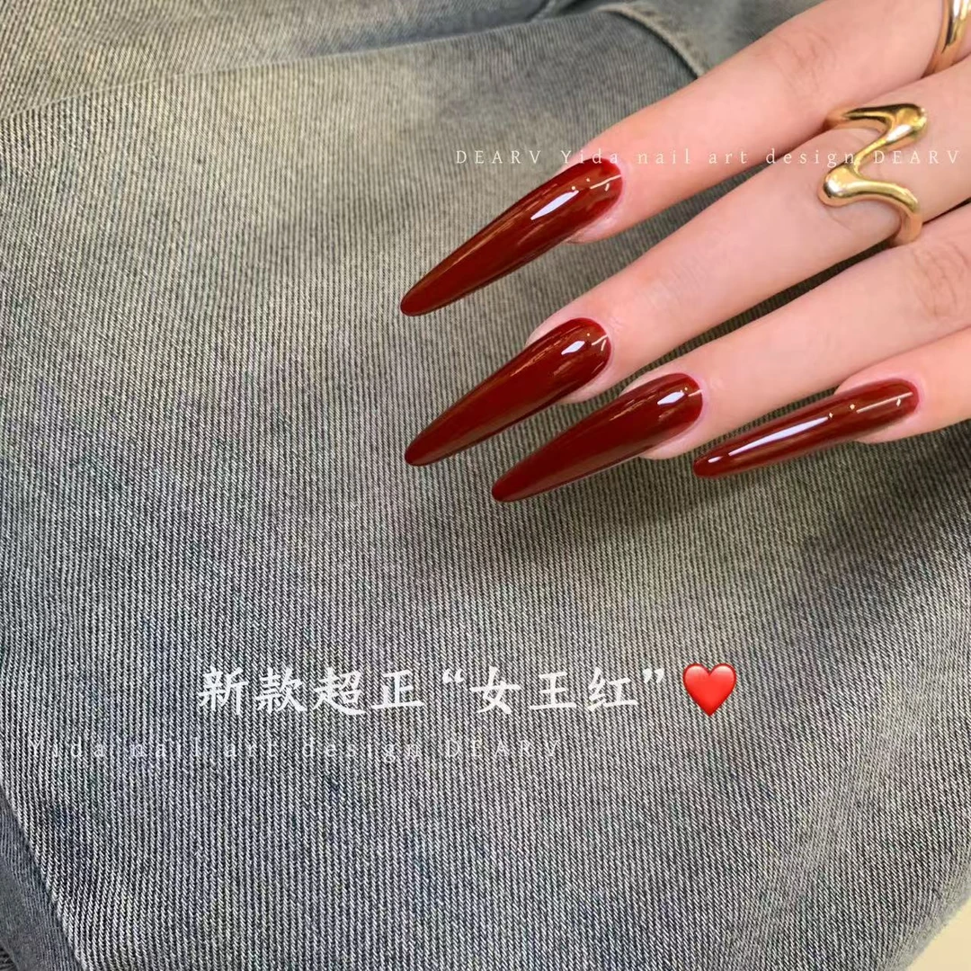 新款超正“女王红”单支胶气质流行色