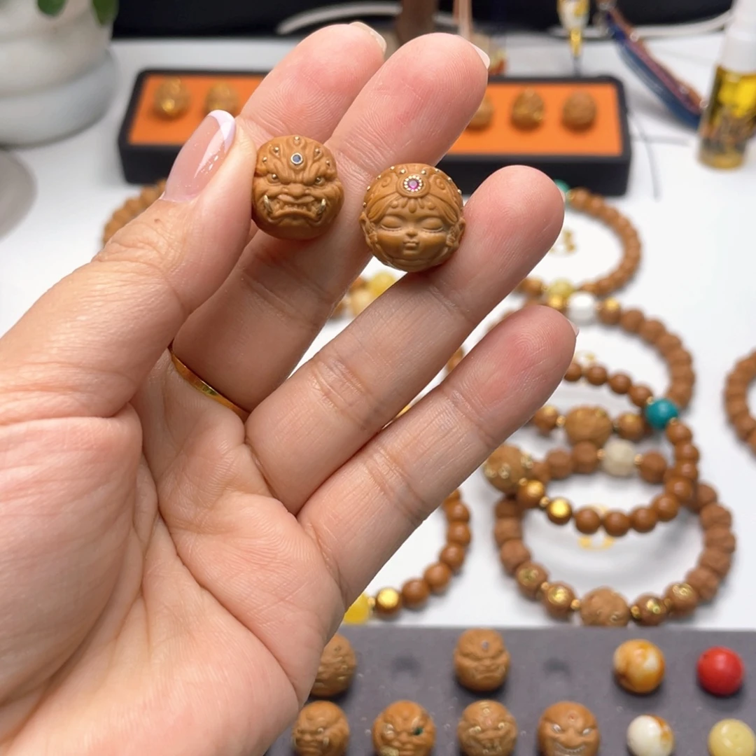 M***冷猴头核桃手串单颗九目➕拉姆