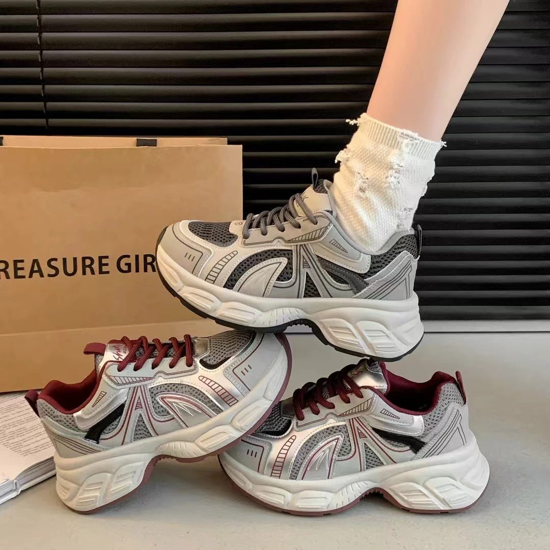 新款厚底老爹鞋女防滑休闲运动鞋舒适百搭网红