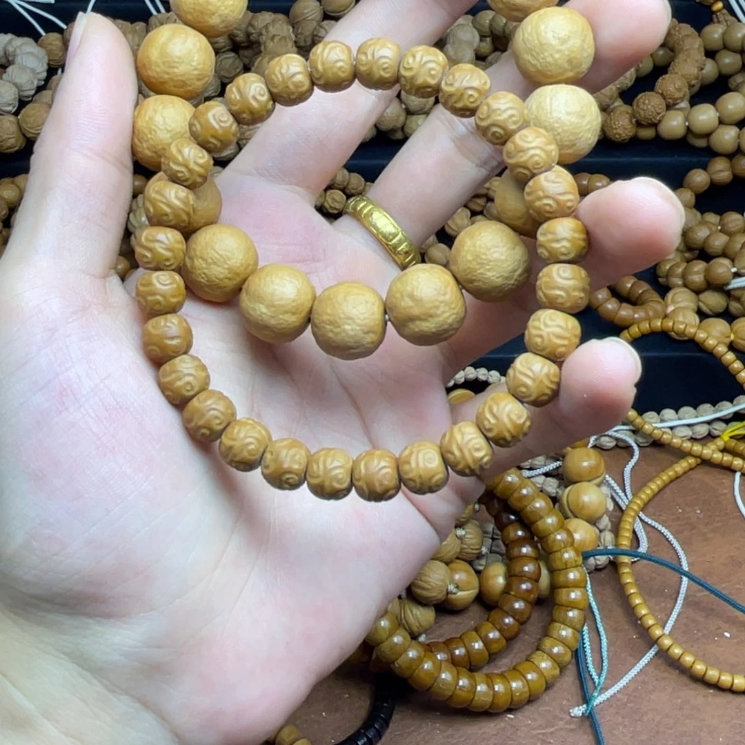 螃***蟹猴头核桃手串手串