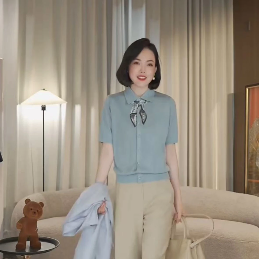 【冬姐】领结针织衫