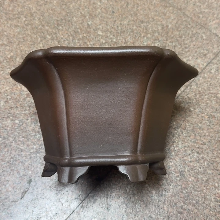 红陶k*紫砂手工花盆